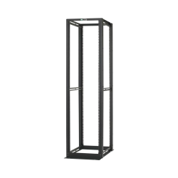 Rack de cuatro postes estándar de 19", rieles numerados y roscados No.
