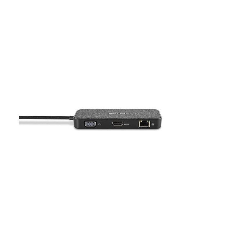 Kensington Replicador de puertos portátil 4K individual USB-C SD1650P con 100 W de alimentación Pass-Through