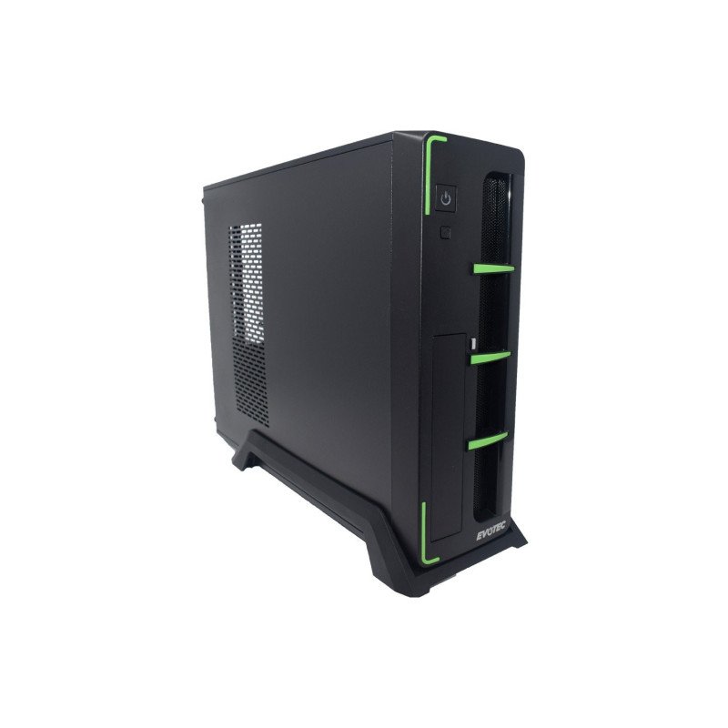 Gabinete Evotec Aruba Slim - M-ATX, Negro, 600 W Gabinete Evotec Aruba Slim - M-ATX, Negro, 600 W