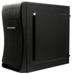 Gabinete Evotec EV-1014 - Mini ATX, Gabinete, ATX, Negro