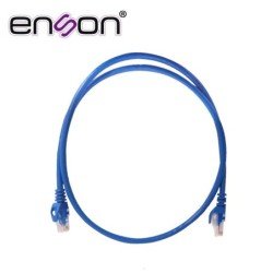 Patchcord UTP cat6 Enson p6009l 90 cm color azul pro-ii 100% cobre