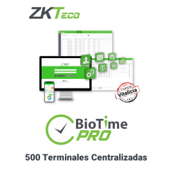 Licencia vitalicia de administración de asistencia, versión web, para 500 terminales centralizadas, 50000 empleados, 1 punto par