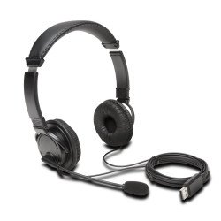 Auriculares USB-A Clásicos con Micrófono KENSINGTON K97601WW - Negro
