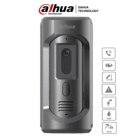 Frente de Calle para Videoportero IP, Antivandálico IK10, Funcion Independiente, Metalico, IP65, Cámara de 2 Megapixeles, Soport