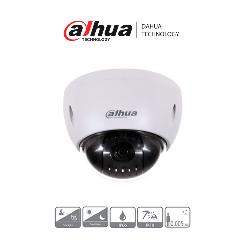 Cámara PTZ de 2 Megapixeles, 1080p, 15x de Zoom Optico, Montaje en Techo, WDR Real de 120 dB, Starlight, Antivandálica IK10, IP6