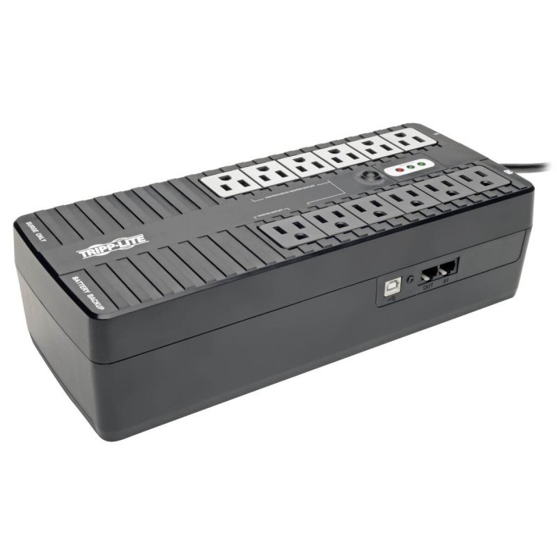No break Tripp-Lite ECO750UPS, standby ahorrador de energía 120v, 450w eco con USB y 12 contactos