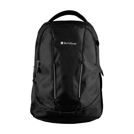 Mochila back pack TechZone TZLBP02 basic negro compartimentos