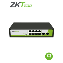 Switch de 8 Puertos Fast Ethernet, 8 Puertos PoE 10/100, 2 Puertos 10/100, Soporta hasta 250mts sobre UTP CAT 6, Protección Cont