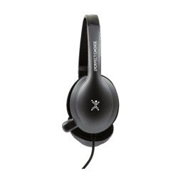 Teclado, mouse USB y diadema 3.5 mm Perfect Choice azul