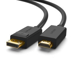 Cable DP Macho a HDMI Macho, Longitud 3m, Soporta 4K@30Hz, Soporta 3D