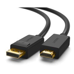 Cable DP Macho a HDMI Macho, Longitud 1.50 m, Soporta 4K@30Hz, Soporta 3D, Cobre Estañado 28AWG, Blindaje interno múltiple