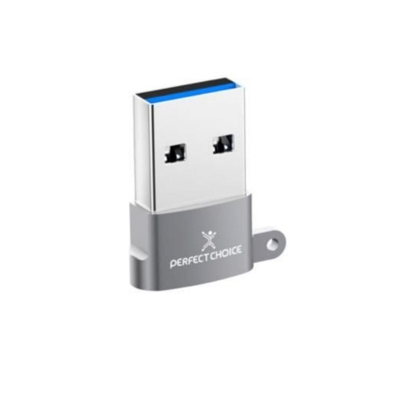 Mini adaptador de USB a a USB c Perfect Choice pc-101253 - gris