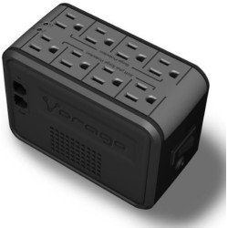 Regulador de Voltaje Vorago AVR-100 - 8 Contactos, 1000VA, 480w.
