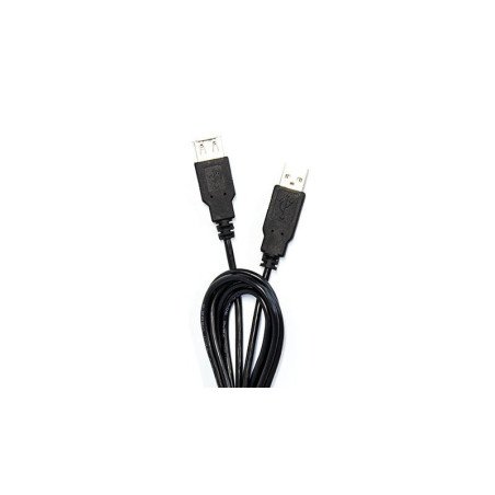 Cables Extensión USB Vorago - 1, 5 m, USB A, USB A, Macho/hembra, Negro