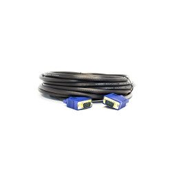 Cable VGA Vorago - 10 m, VGA (D-Sub), VGA (D-Sub), Negro