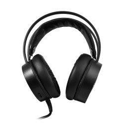 Diadema Gamer Vorago START THE GAME HS-502 2x3.5 mm + 1usb - RGB, 50mm, Negro, Incluye Adaptador 3.5 mm