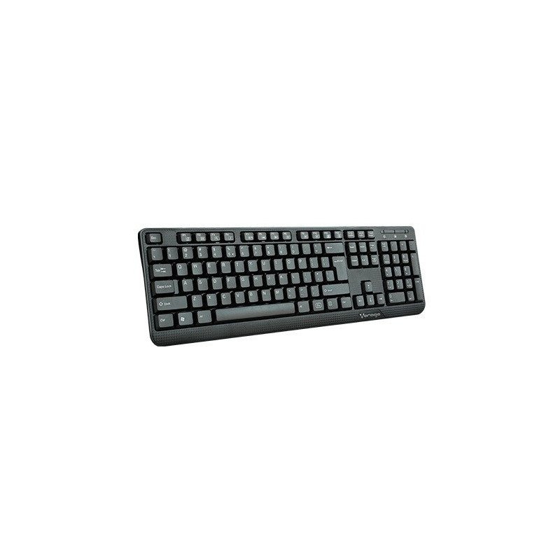 Teclado Alámbrico Vorago - KB-102 USB, Alámbrico, Universal, teclas FN Multimedia, Negro.