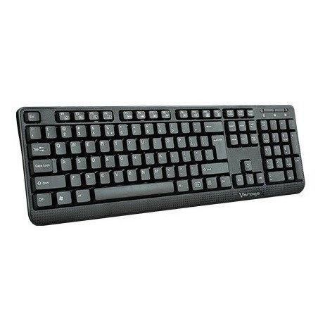 Teclado Alámbrico Vorago - KB-102 USB, Alámbrico, Universal, teclas FN Multimedia, Negro.
