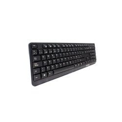 Teclado Alámbrico Vorago - KB-102 USB, Alámbrico, Universal, teclas FN Multimedia, Negro.