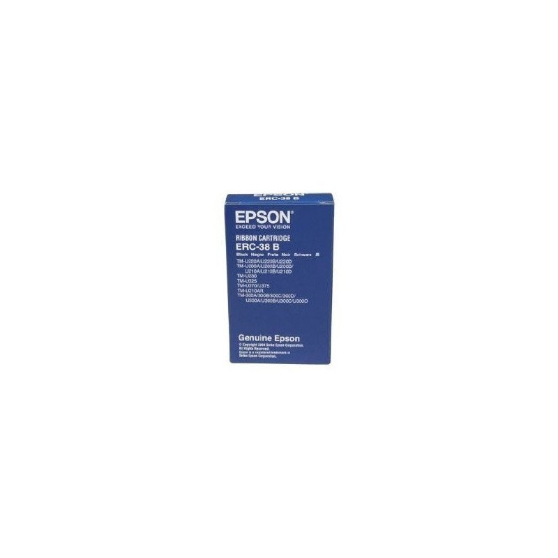 Cinta Epson negra para miniprinters ERC-38B, TMU-200/TM-300/TM-U325/TM-U375