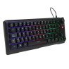 Teclado Vorago Start The Game KB-506 Tkl Factor 65 - RGB, Rueda Multimedia, Alámbrico, Anti Ghosting, Usb Negro