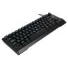 Teclado Vorago Start The Game KB-506 Tkl Factor 65 - RGB, Rueda Multimedia, Alámbrico, Anti Ghosting, Usb Negro