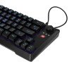 Teclado Vorago Start The Game KB-506 Tkl Factor 65 - RGB, Rueda Multimedia, Alámbrico, Anti Ghosting, Usb Negro