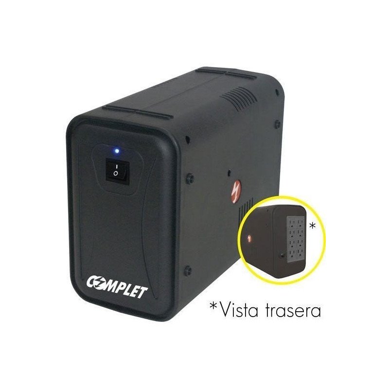 No break Complet MT605 600va /300w con regulador, 8 contactos, 15 min