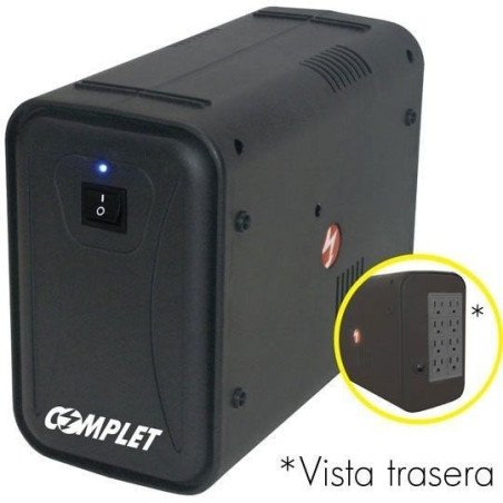 No break Complet MT605 600va /300w con regulador, 8 contactos, 15 min