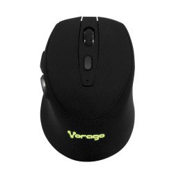 Mouse Inalámbrico Iluminado Vorago MO-306 - Negro, 2400 DPI, Recargable