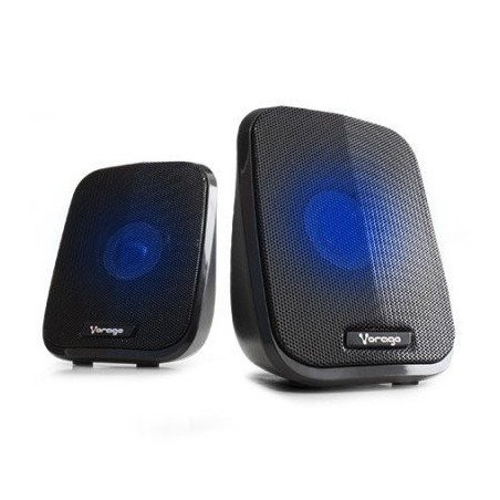 Bocinas Vorago SPK-107 - Bocina USB, 3 W, Alámbrico, USB/3.5 mm, Negro
