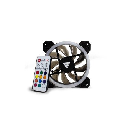 Kit de Ventiladores Game Factor FKG400 - Multicolor, Ventilador 120mm Incluye 2 Tiras LED, Control Remoto.