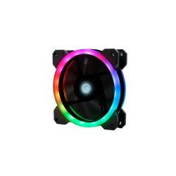 Kit de Ventiladores Game Factor FKG400 - Multicolor, Ventilador 120mm Incluye 2 Tiras LED, Control Remoto.