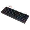 Teclado Mecánico 60  Game Factor KBG560-RD - RGB, Teclas Extras Red Intercambiables, Red Switch, Usb Rojo