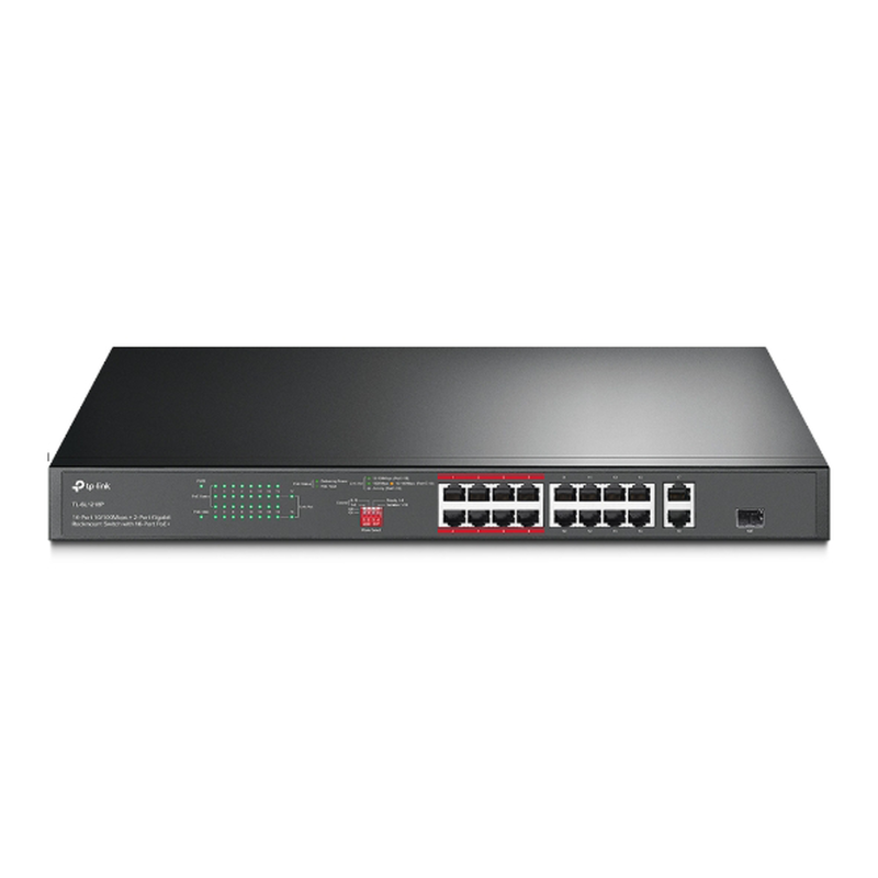 Switch POE Tp-Link TL-SL1218P - Negro, 16 Switch POE Tp-Link TL-SL1218P - Negro, 16
