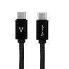 Cable Vorago CAB-124-BK - USB C, USB C, Macho/Macho, 1 m, Negro