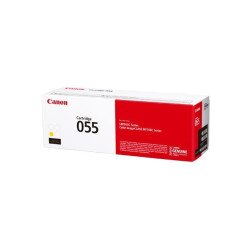 Cartucho Canon 055, tóner color amarillo, rendimiento de 2100 páginas. Compatible con LBP664CDW, MF741CDW, MF741CDW.