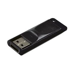 Memoria USB 64 GB Slider black Verbatim, USB 2.0. Color Negro.