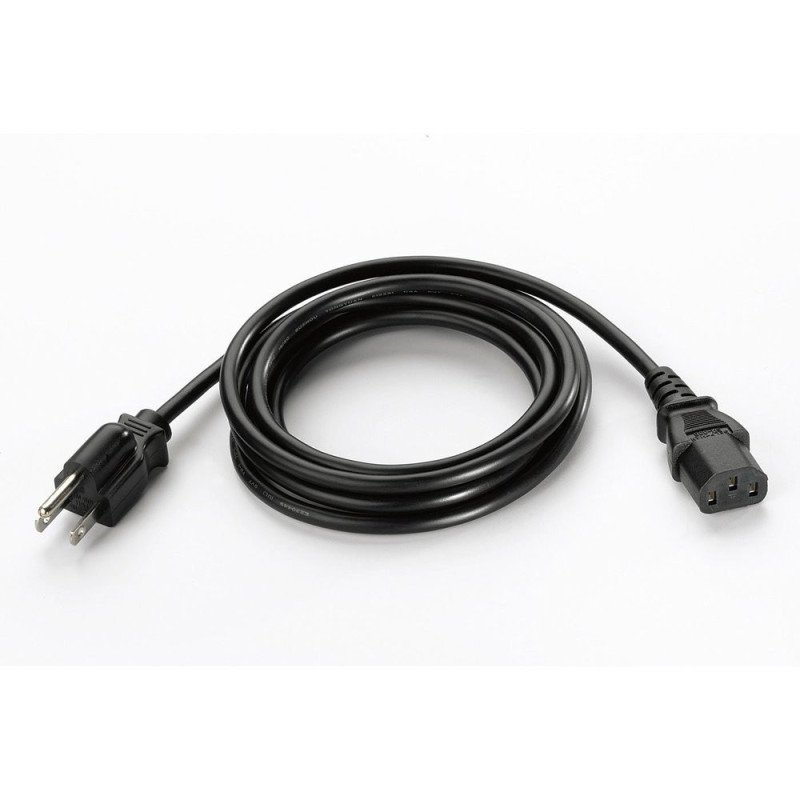 Cable de CA, 3 Cables/Clavijas, 7.5' de Largo, Tierra, NEMA 5-15P