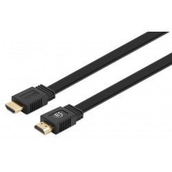Cable HDMI 2.0 plano m-m 1.0m Manhattan