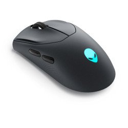 Mouse para jugador Alienware AW720M, Ambidextro, Óptico, RF Wireless + Bluetooth, 26000 DPI, Gris
