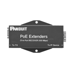 Receptor Poe, Poe+ para uso con transmisor poextx1, hasta 610 metros (2000 ft) con cable Cat 5e o Cat 6, 10, 100mbps