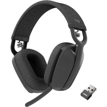 Audífonos Logitech Zone Vibe 125, Inalámbrico, Llamadas/Música, 185 g, Auriculares, Grafito