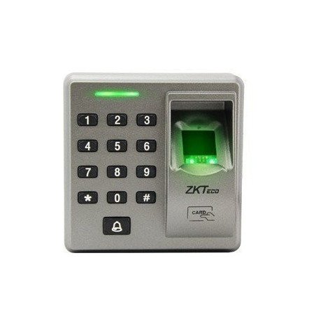 Lectora de huellas ZKTeco and tarjetas id para interiores, comunicación RS485, teclado integrado para uso de password