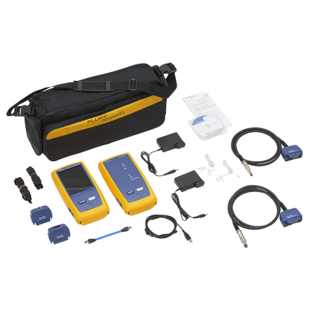 Certificador DSX-602 para Cable de Cobre Cat5e, Cat6 y Cat6A, Frecuencia de 500 MHz, Con WiFi Integrado y Pantalla LCD de 5.7 in