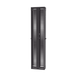 Organizador vertical doble patchrunner, para rack abierto de 45 unidades, 8in de ancho, color negro