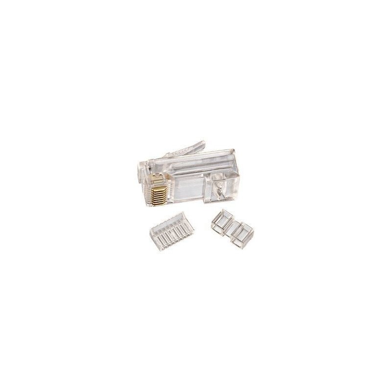 Conector RJ-45, Cat. 6. Paquete con 100 piezas.