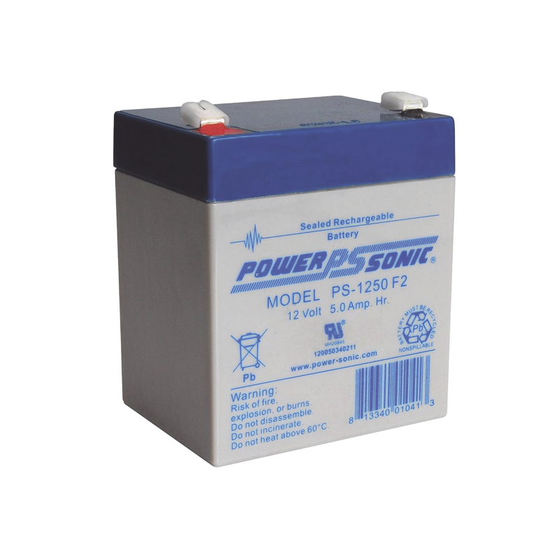 Batería de Respaldo UL de 12V 5AH, Ideal para Sistemas de Detección de Incendio, Control de Acceso, Intrusión, Videovigilancia,