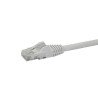 Cable de red ethernet Cat. 6 snagless de 1 m, blanco, cable patch RJ-45, UTP