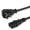 Cable de 4.5 m de alimentación de computadora, plano, NEMA 5-15P a C13, 10ª, 125V, 18 AWG
